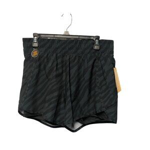Avia Running Shorts Womens Size Medium Moisture Wicking Black Zebra Print NEW